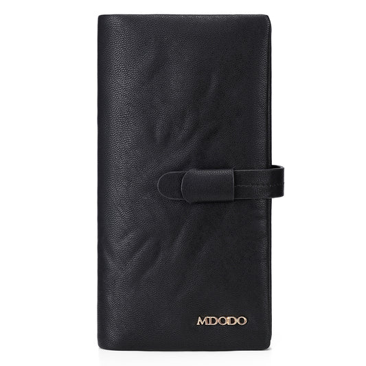 MDODO Classic Credit Card Cases Long Leather Handbags Purses and Wallets