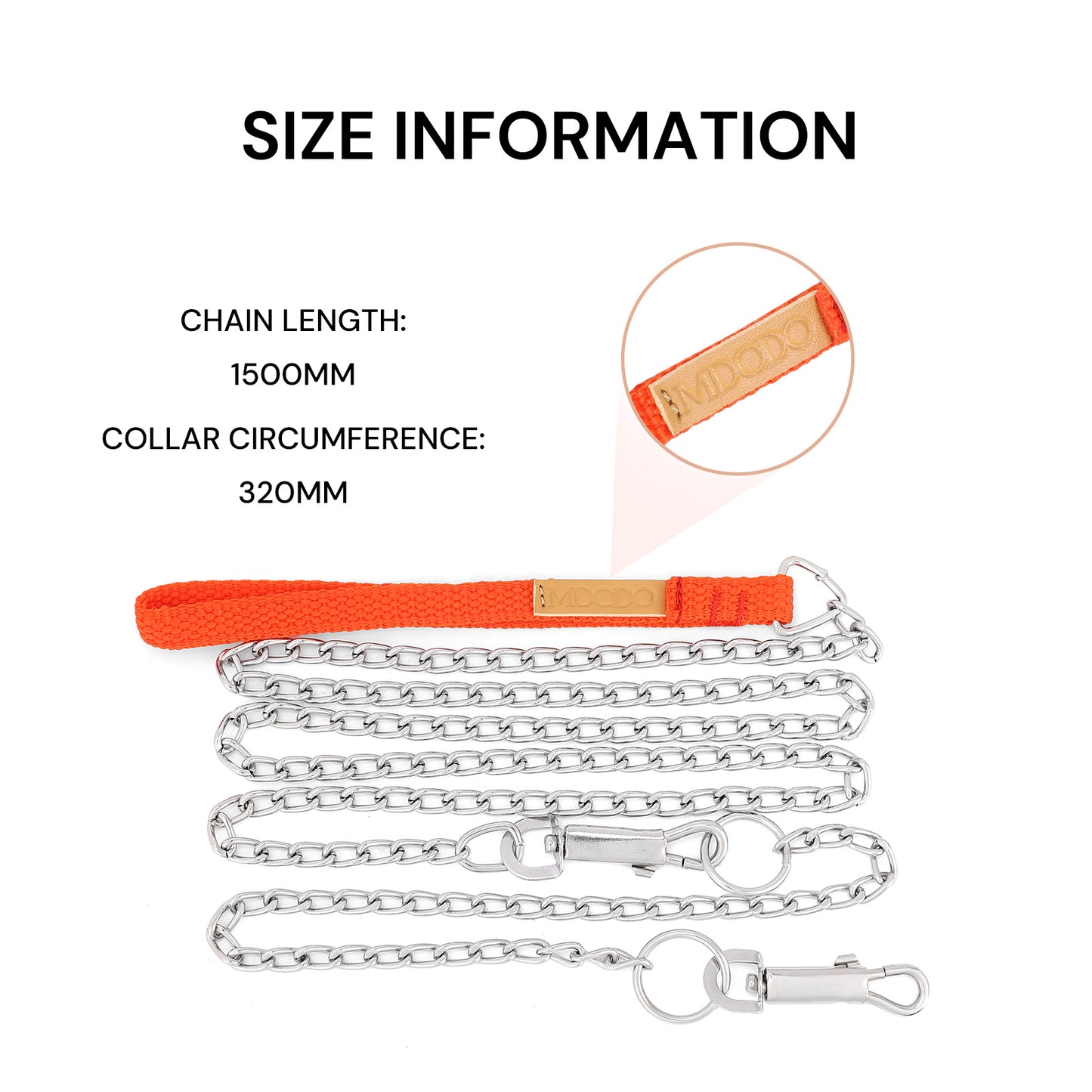 MDODO Strong Durable Traditional Style Leash Easy to Use Dog leashes