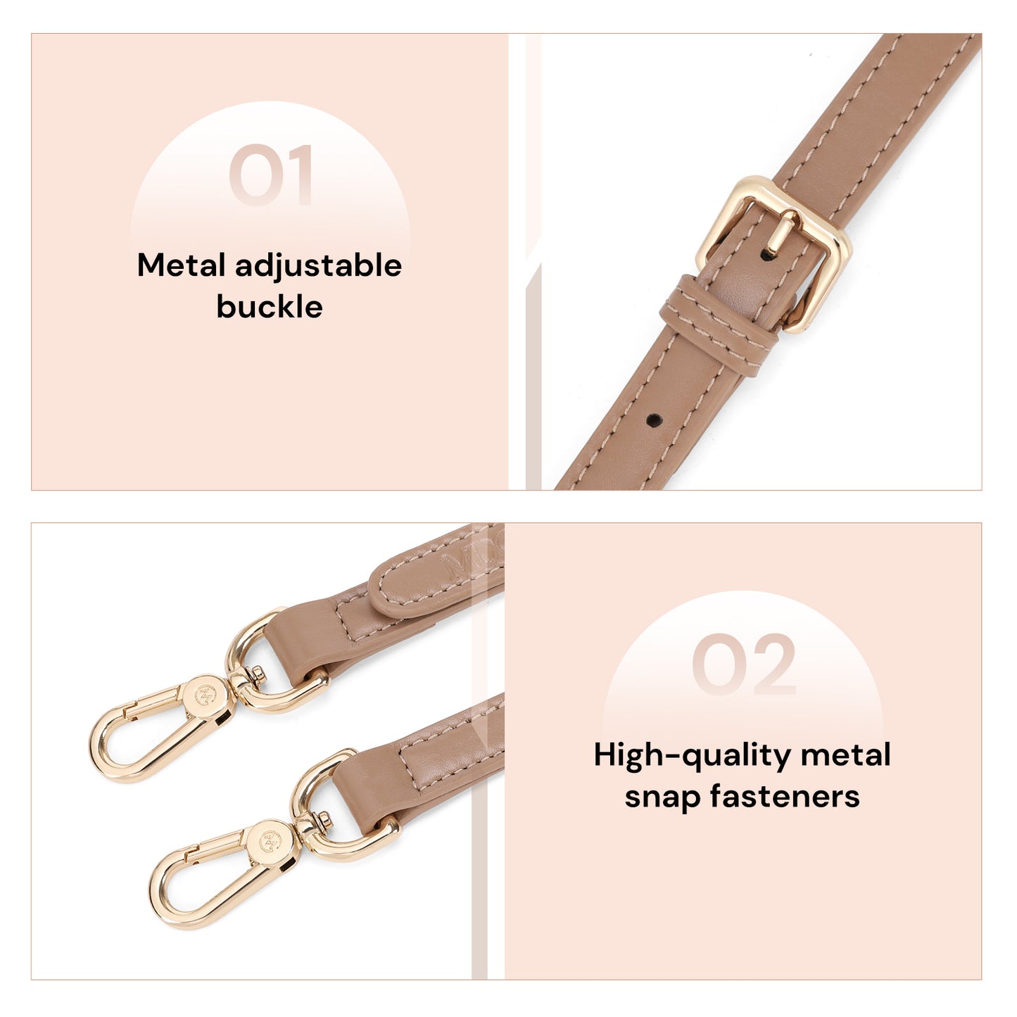 MDODO Detachable Shoulder Leather straps