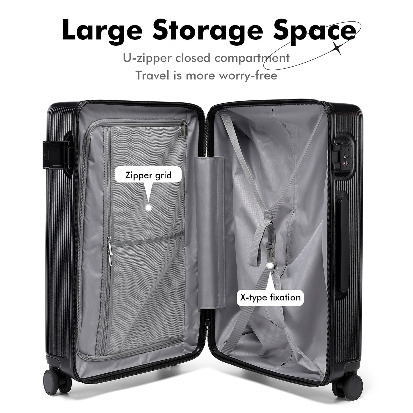 MDODO Travel cases Valises Travelling Luggage Case for Women and Men