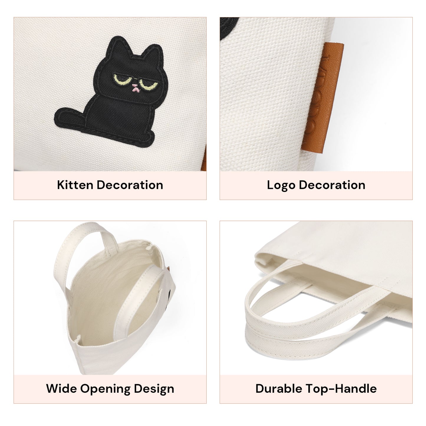 MDODO Cat Dog Carrier with Pockets for Small Dogs Cats Canvas Pet Bag Holding Disposable Bags to Place Pet Waste in