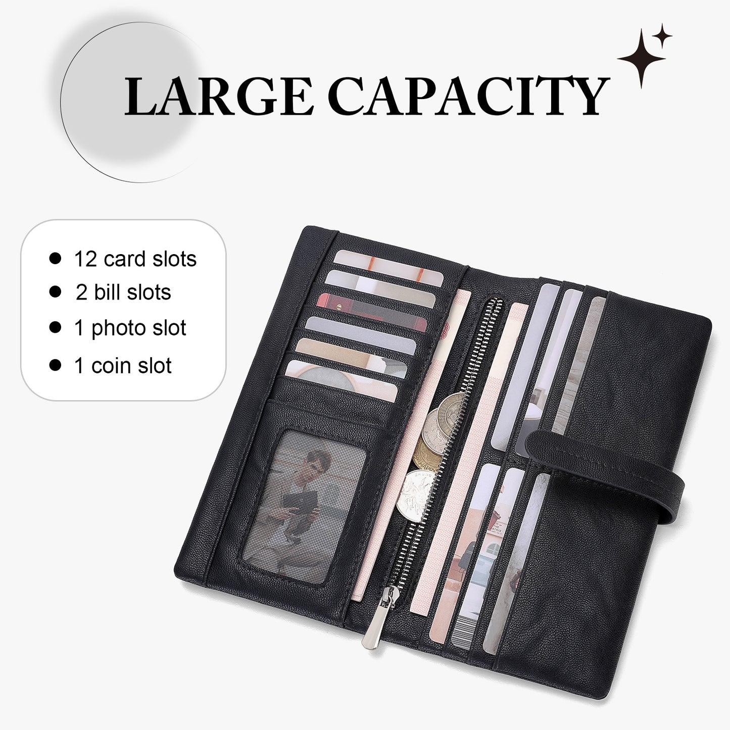 MDODO Handbags, purses and wallets Long Leather Handbags Purses and Wallets