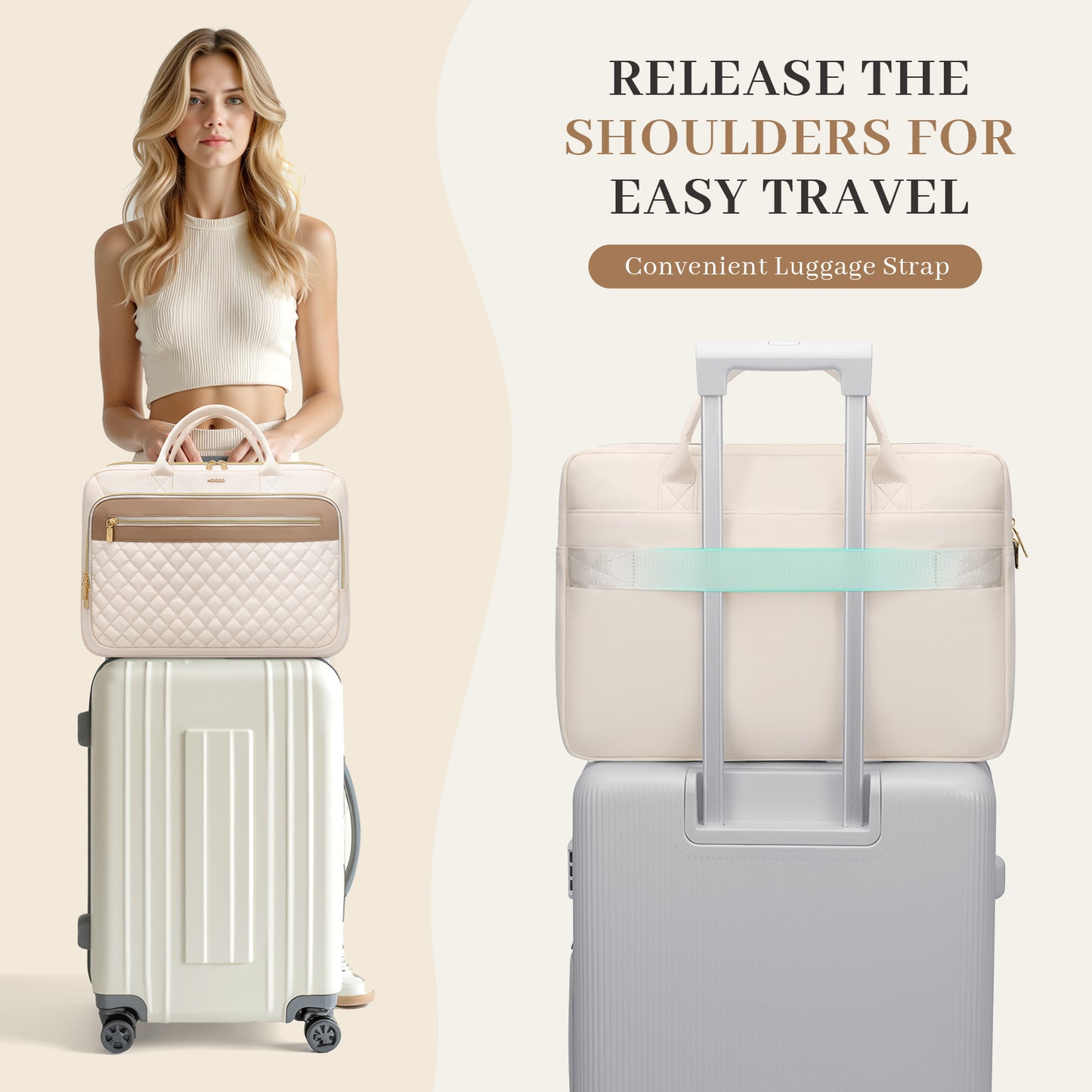 MDODO Fitted protective covers for handbags, briefcases, valises, suitcases, and briefcase-like portfolios Laptop bag