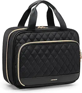 MDODO Travel Toiletry Makeup Bag for Women(Beige/Black/Pink)
