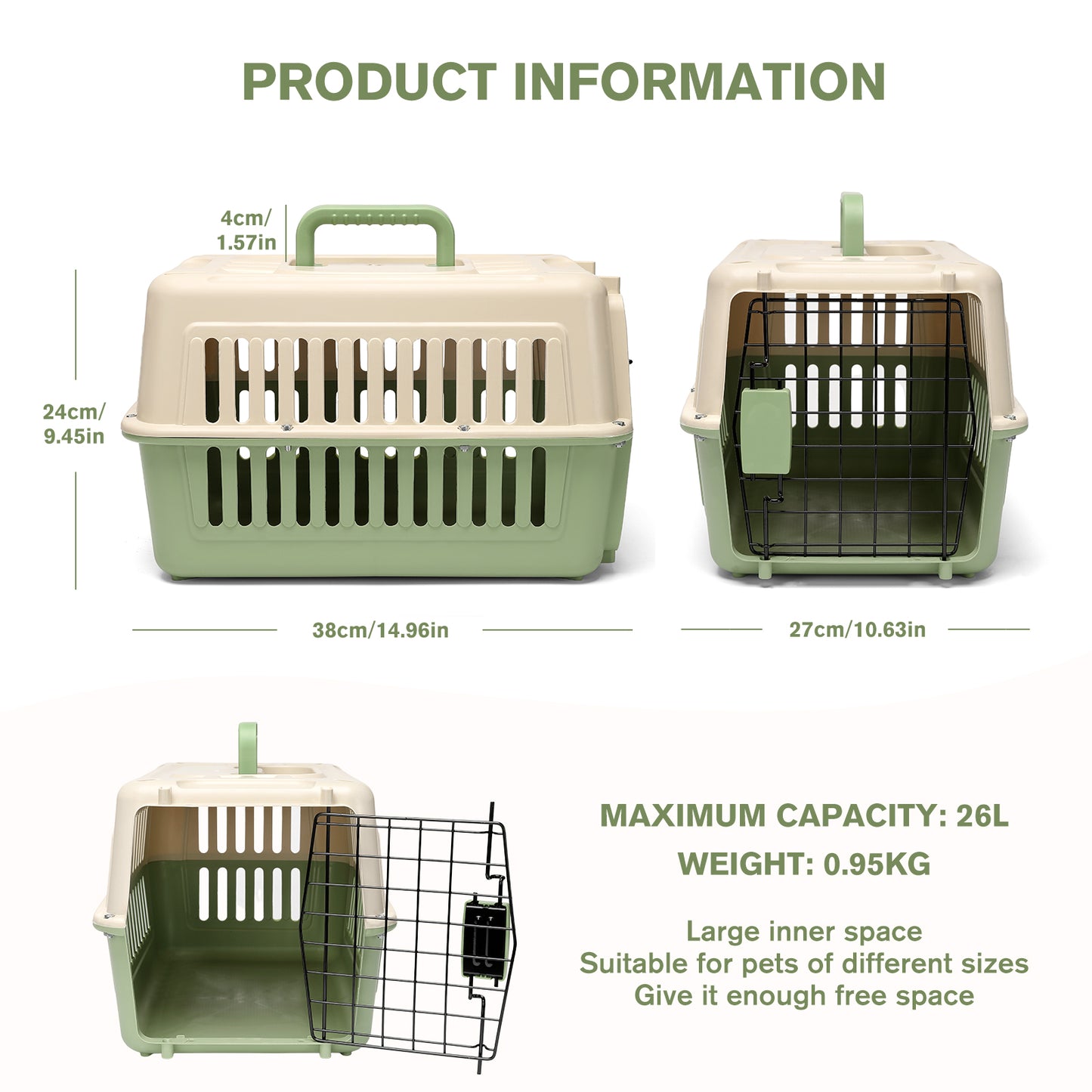 MDODO Travel Outdoor Carry On Pet  Animal Carriers for Cats and Dogs