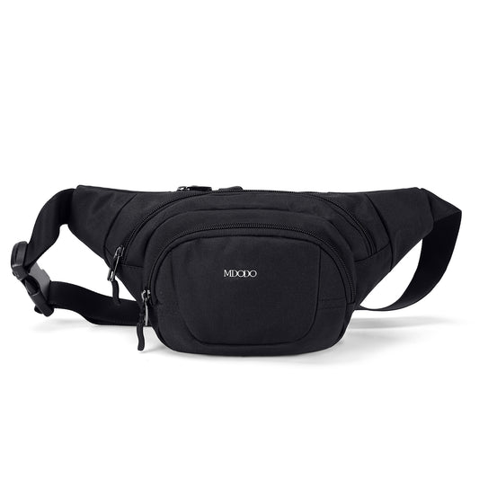 MDODO Bum bags Checkered Crossbody Bag Large Nylon Belt Purse Fanny Packs