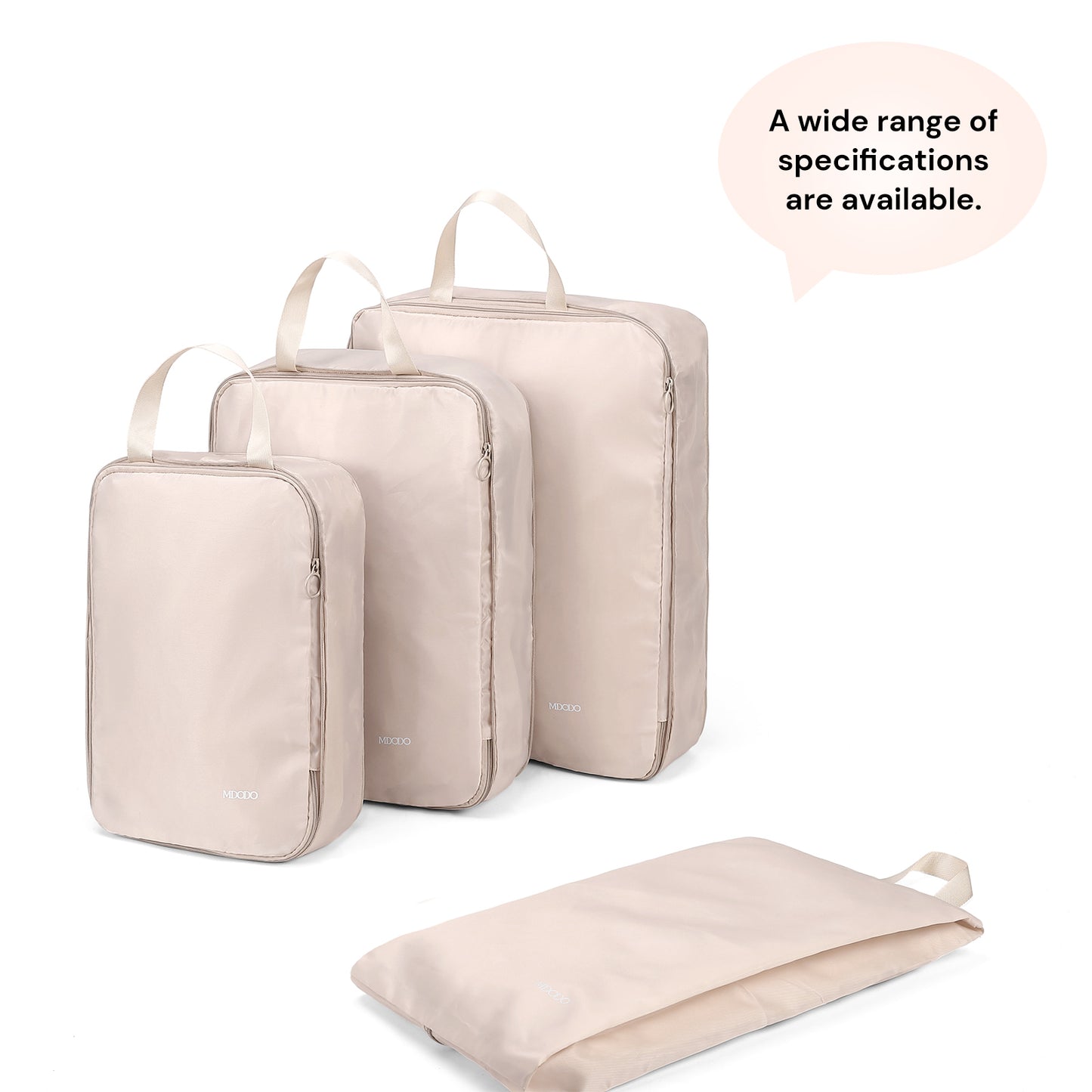 MDODO 4-piece Set Storage Bag for Home and Travel Garment Bags for Travel