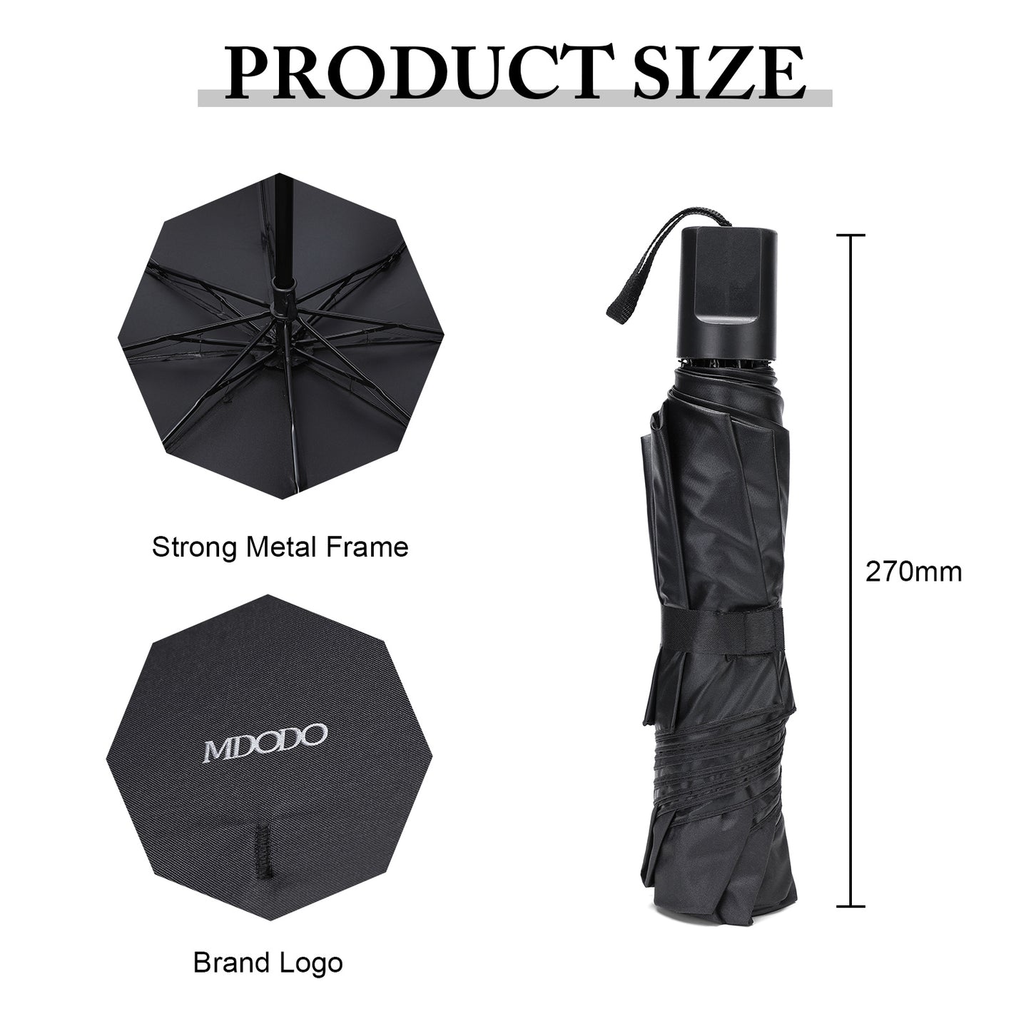 MDODO Travel Umbrella Portable Compact Umbrellas
