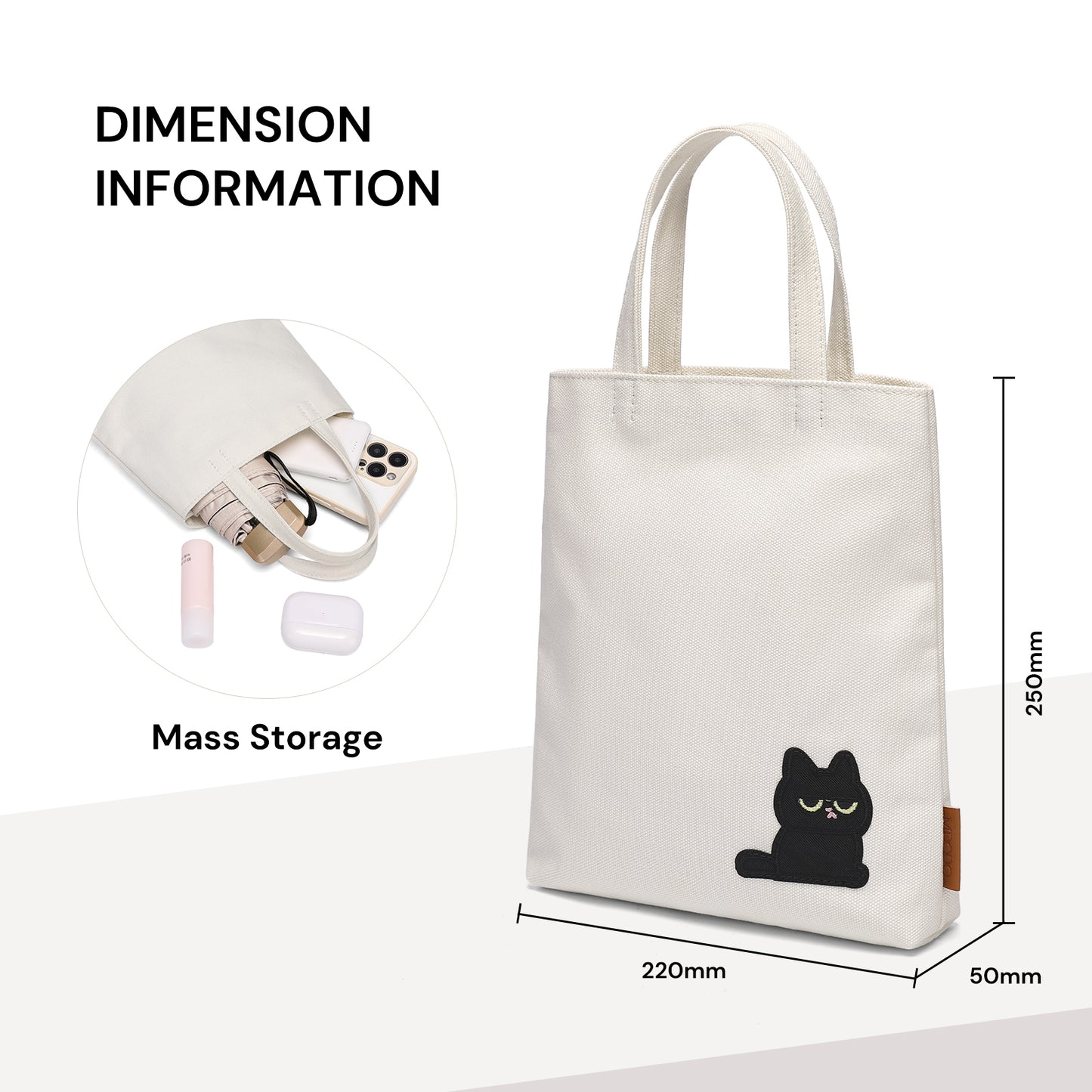 MDODO Cat Dog Carrier with Pockets for Small Dogs Cats Canvas Pet Bag Holding Disposable Bags to Place Pet Waste in
