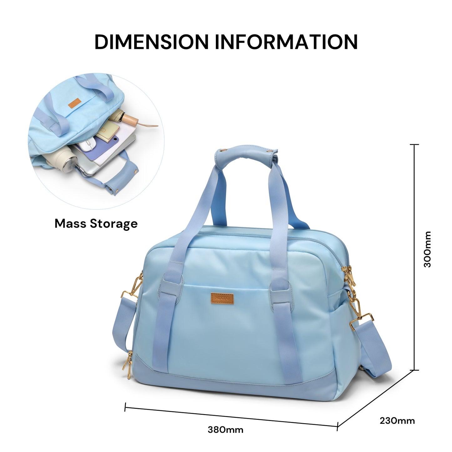 MDODO Sport Bags Lake Blue Travel Bag