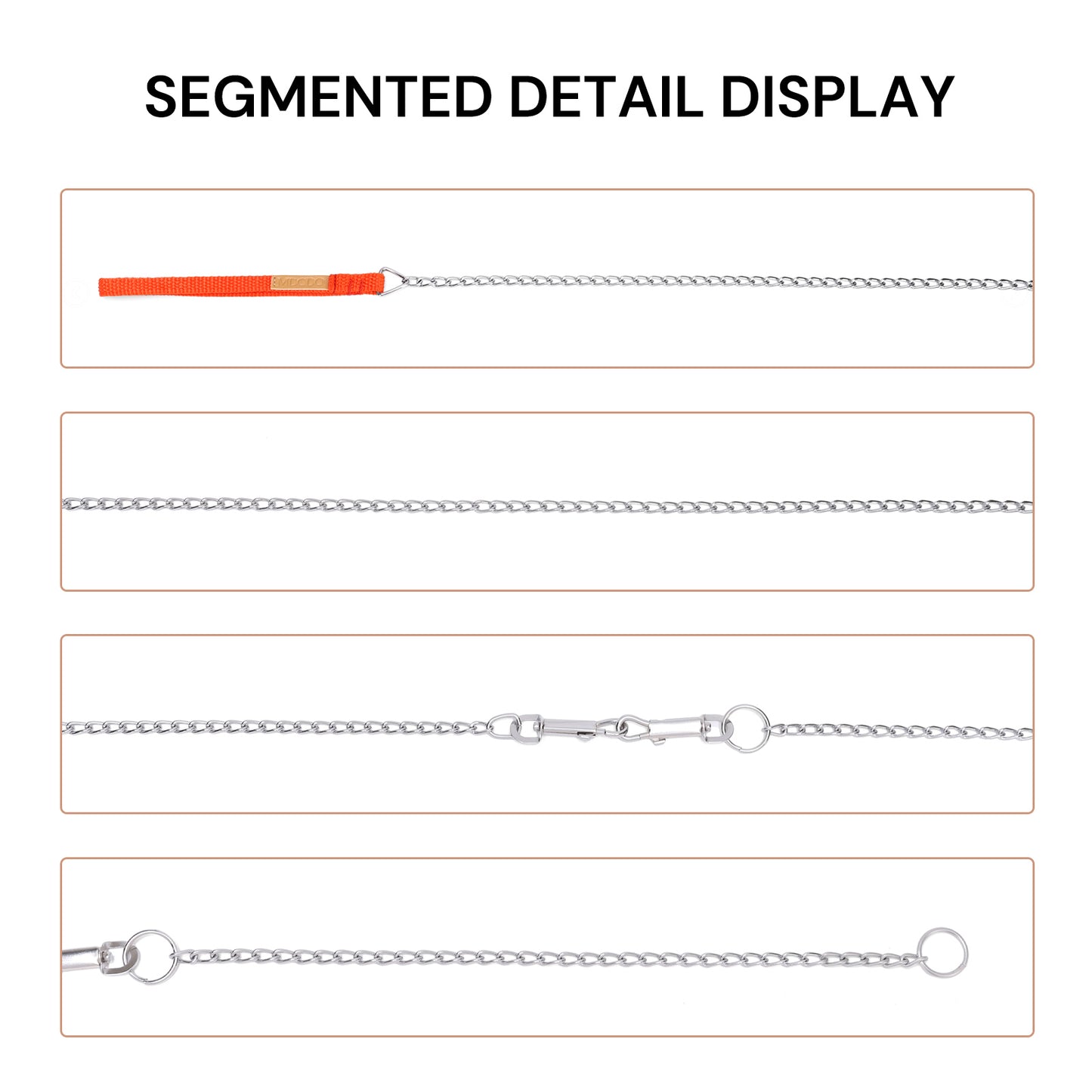 MDODO Strong Durable Traditional Style Leash Easy to Use Dog leashes