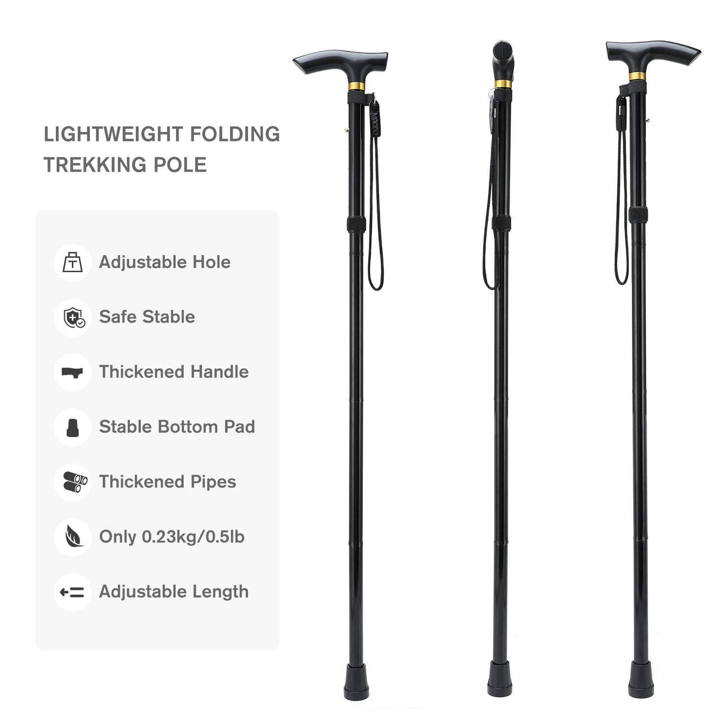 MDODO Mountaineering sticks Travel Folding Trekking Hiking