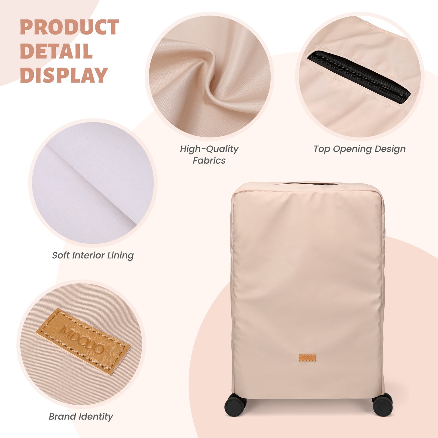 MDOOD fited protective covers for handbags, briefcases,valises, suitcases, and briefcase- ike portfolios